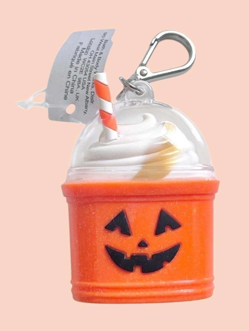 NEW WITH TAG PUMPKIN MILKSHAKE POCKETBAC HOLDER BY BATH & BODY WORKS HALLOWEEN